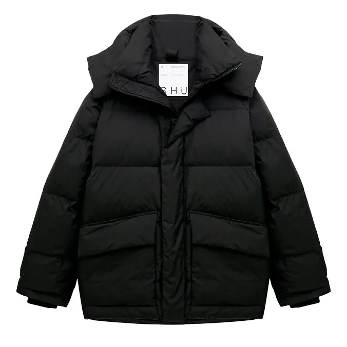 Короткая куртка мужская SHU чёрная