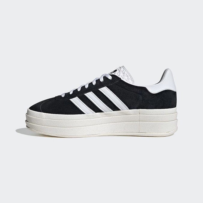 Кроссовки женские adidas Originals Gazelle Bold Core Black/Cloud White/Core White