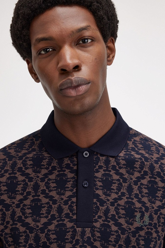 Рубашка поло мужская Fred Perry Ink Blot Print Fred Perry Shirt