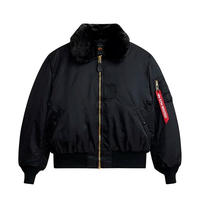 Куртка бомбер мужская Alpha Industries B-15 Heritage Black